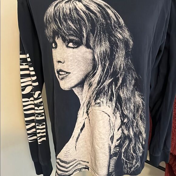 Taylor Swift Blue The Eras Tour Graphic Long Sleeve Shirt - Picture 2 of 7